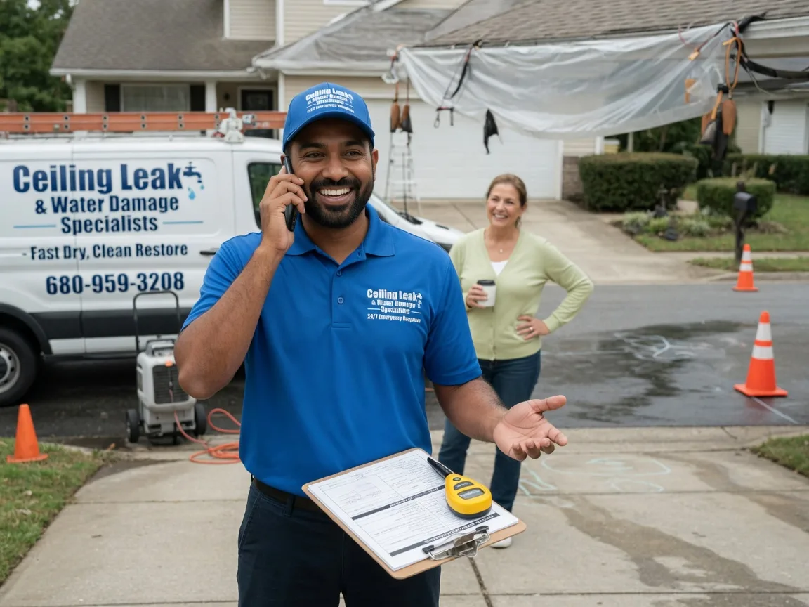 Ceiling Leak Cleanup Estelline, TX FAQs